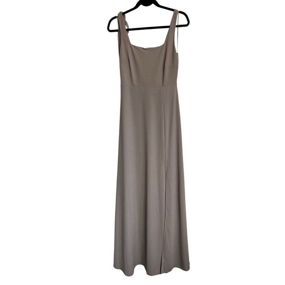 Birdy Grey Maxi Dress Womens Medium Taupe Alex NWT(Only One Tie Strap Included) - Picture 4 of 14